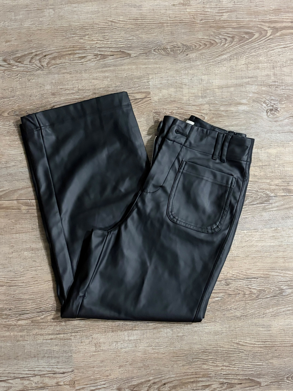a new day Black Faux Leather Pants